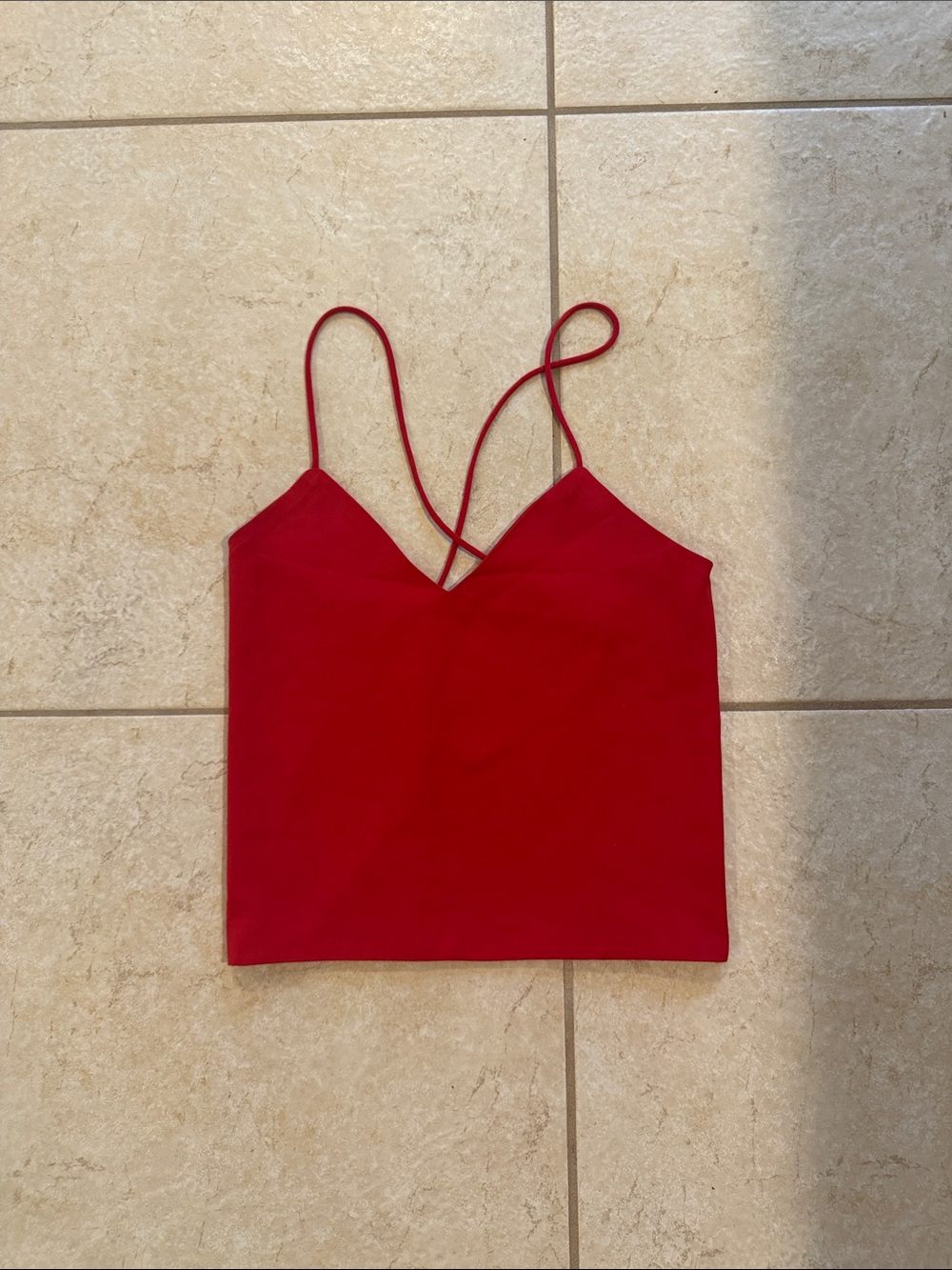 superdown Red V-Neck Spaghetti Strap Camisole